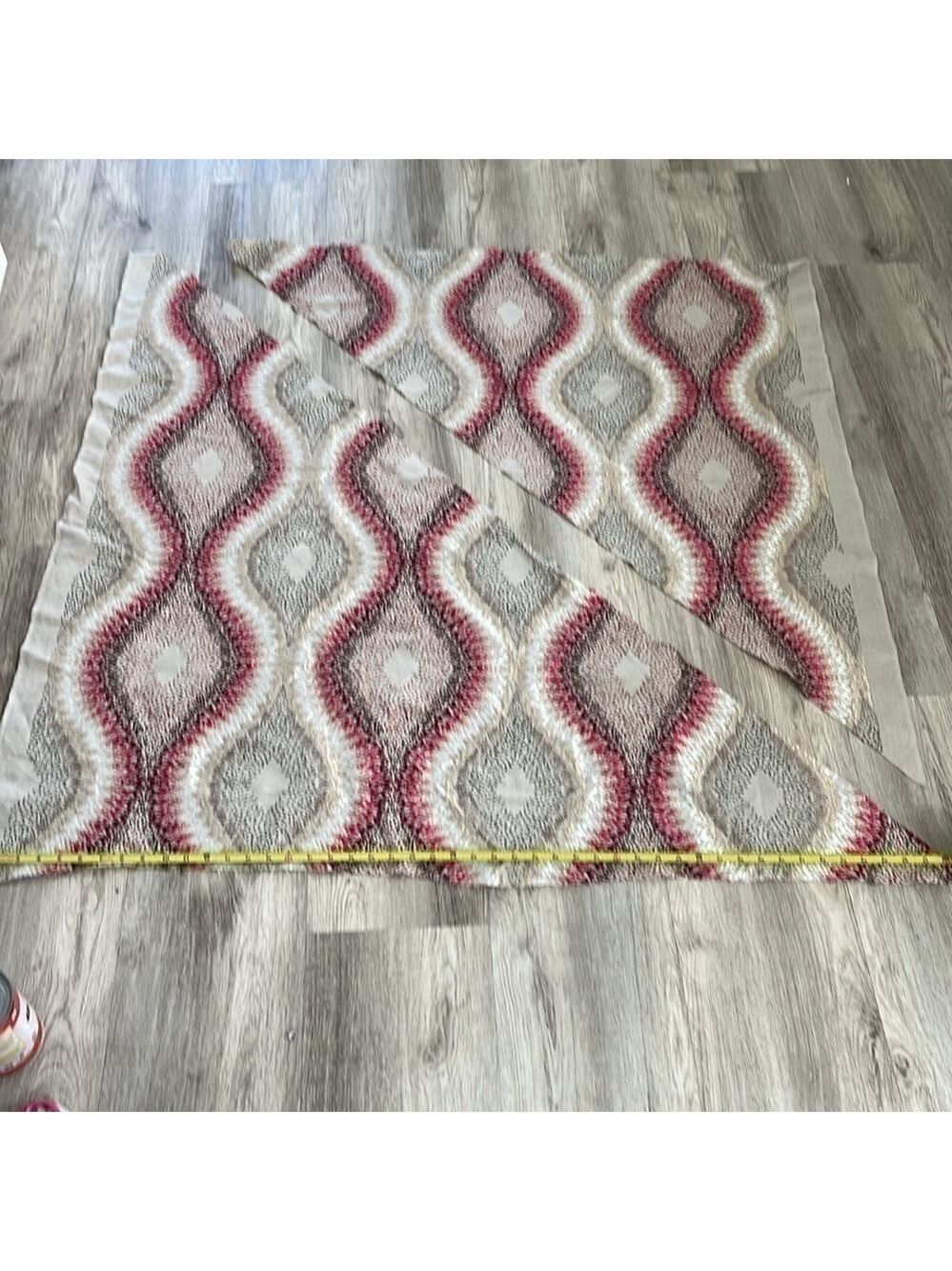 Beautiful embroidered fabric remnant quilts
